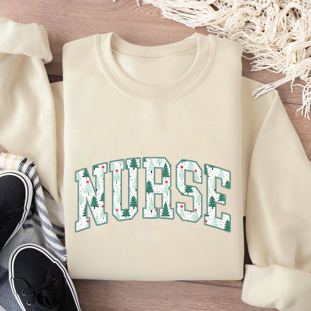 Christmas Nursing Cotton Pullover Sweatshirt