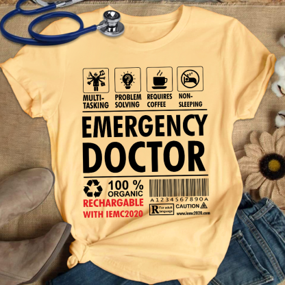Emergency Doctor's Manual Cotton Nurse T-shirt