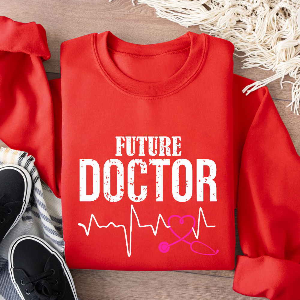 Future Doctor Cotton Pullover Sweatshirt