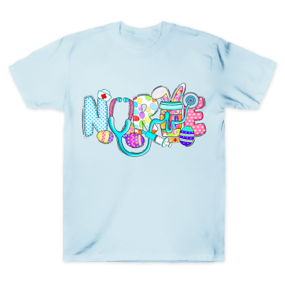 Easter Gnomes Cute Bunny Cotton Doctor T-shirt