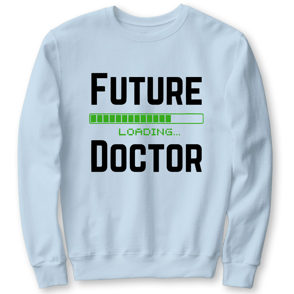 Future Doctor Cotton Pullover Crew Neck Hoodie