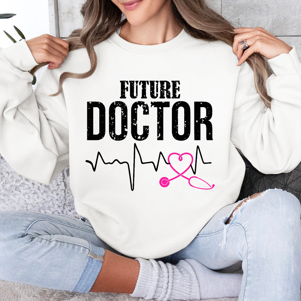 Future Doctor Cotton Pullover Sweatshirt