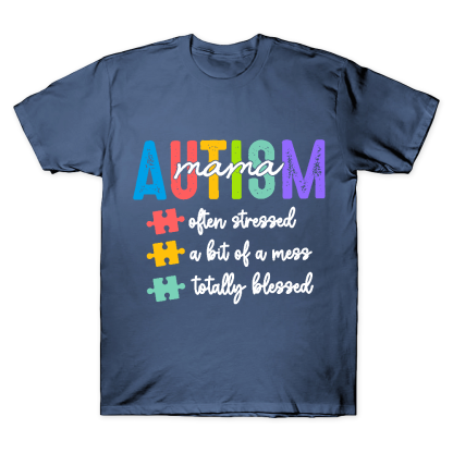Autism Mom Gift Cotton Doctor T-shirt