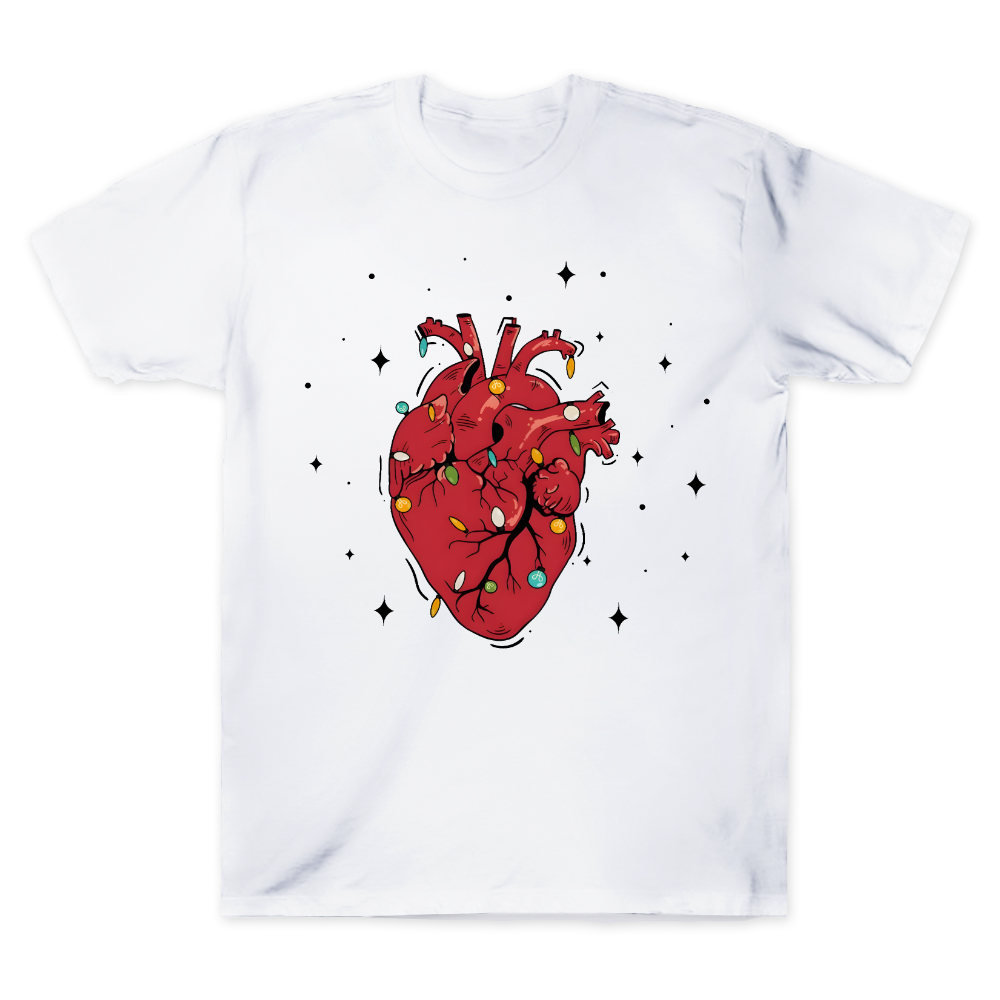 Heart Anatomy Christmas Cotton Doctor T-shirt