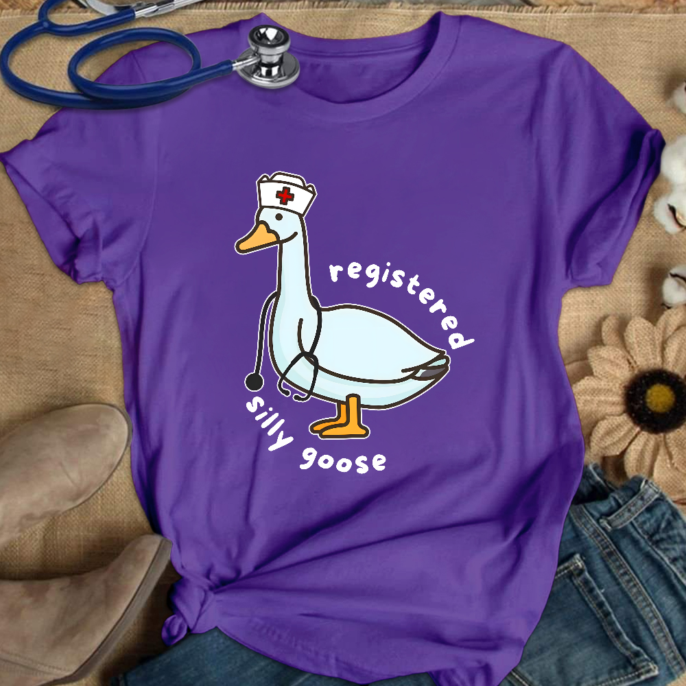 Registered Silly Goose Cotton Nurse T-shirt