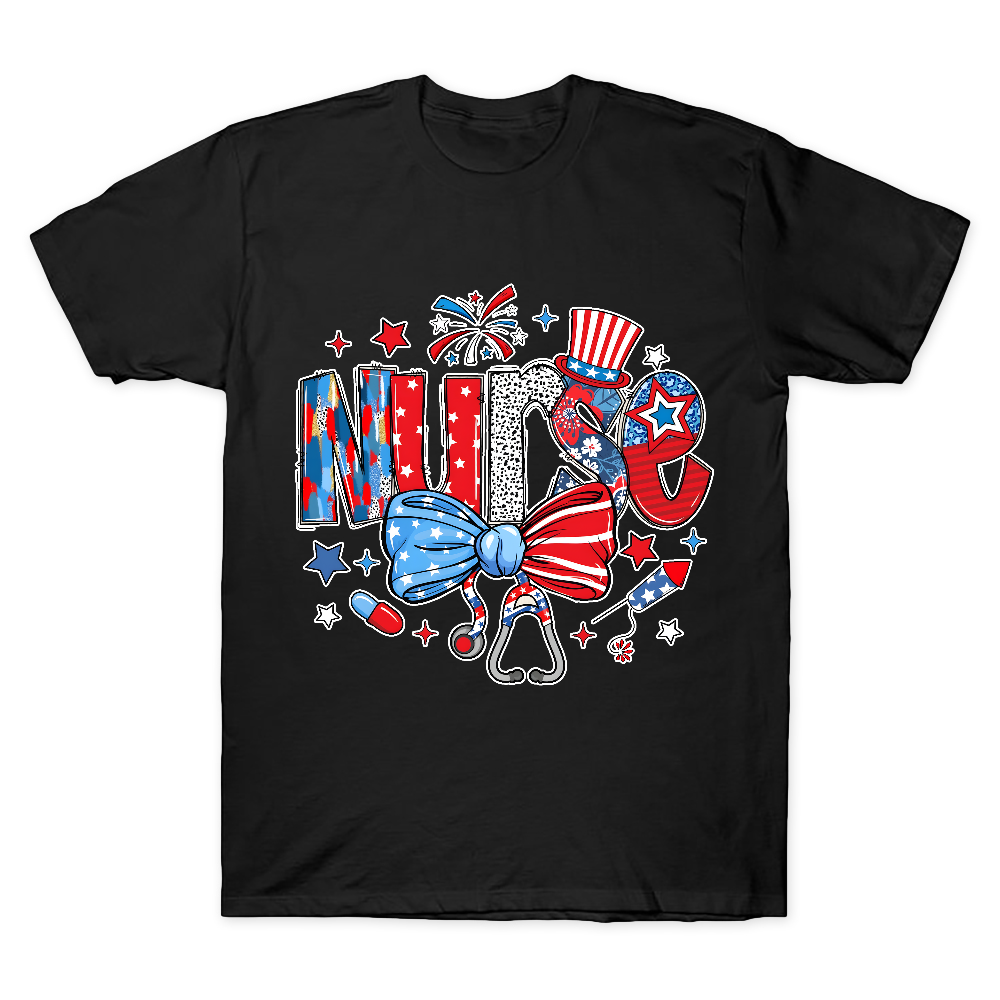 Retro Coquette USA Nurse Cotton Doctor T-shirt