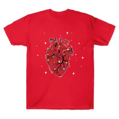 Heart Anatomy Christmas Cotton Doctor T-shirt