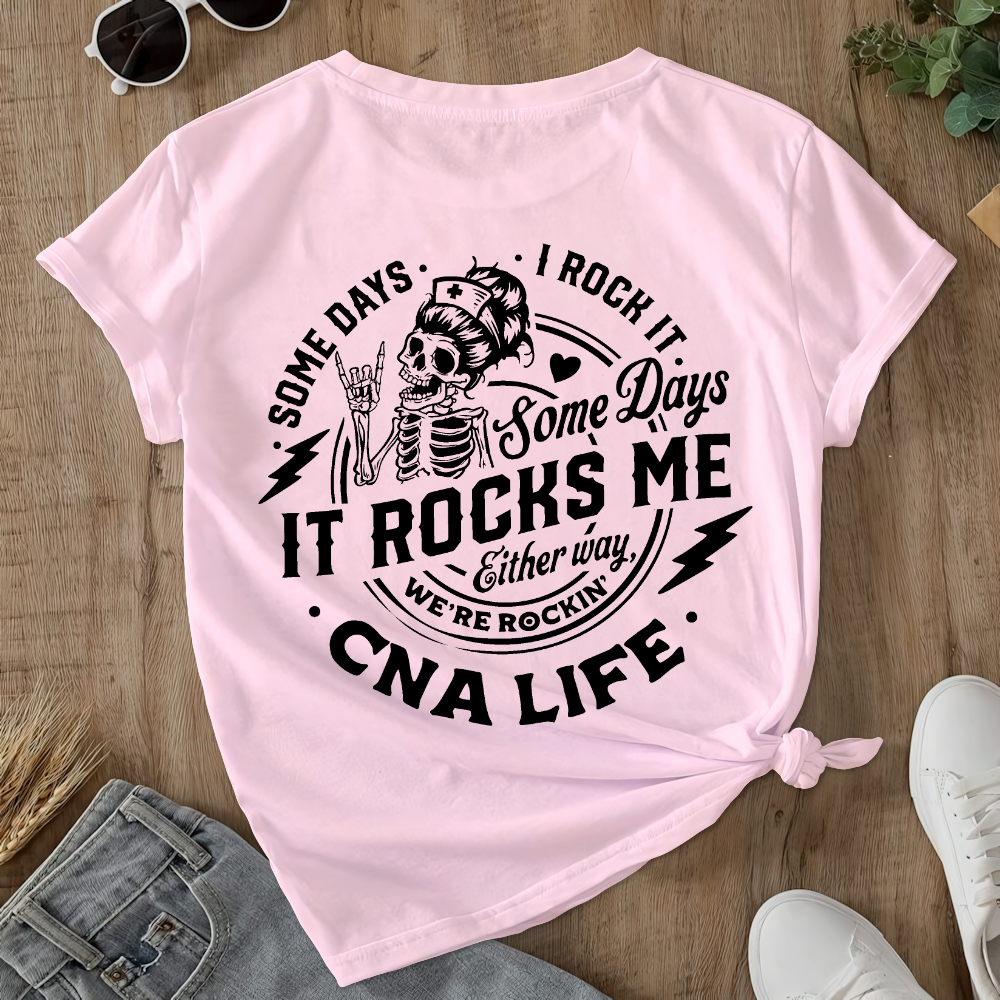 CNA Life Double-Sided Cotton Printed T-Shirt