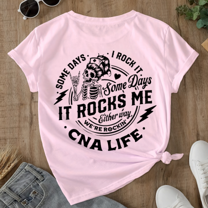 CNA Life Double-Sided Cotton Printed T-Shirt