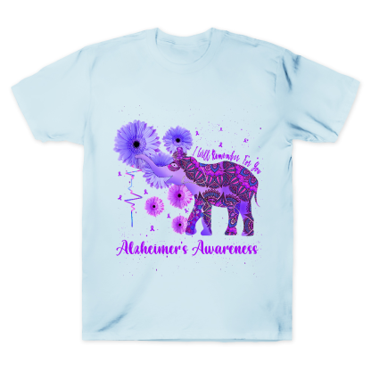 Alzheimer's Awareness Remember For You Ethnic Elephant Cotton Doctor T-shirt
