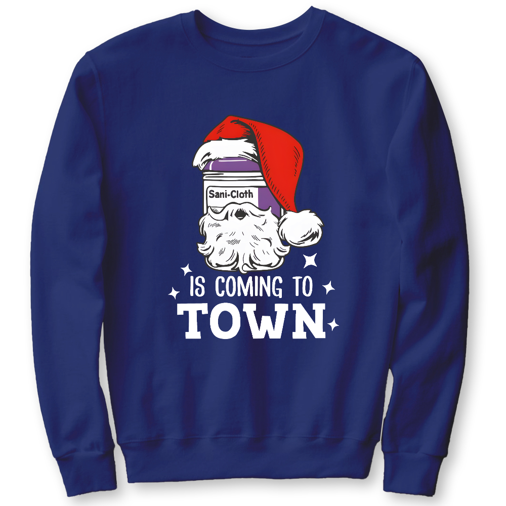 Funny Santa Nurse Medical Assistant Christmas Cotton Pullover Sweatshirt