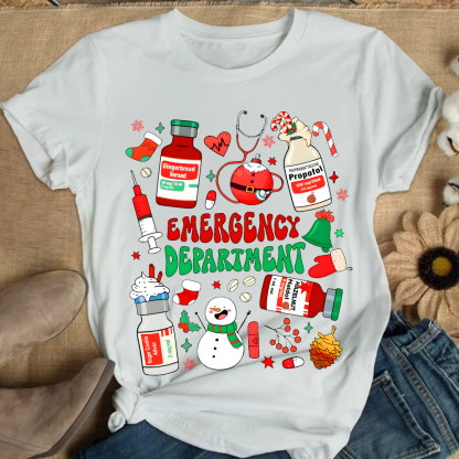 Emergency Department Cotton Nurse T-shirt