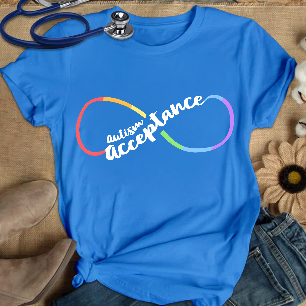 Autism Acceptance Special Education Cotton Nurse T-shirt