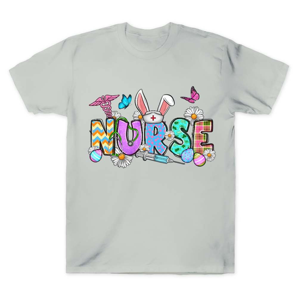 Easter Bunny Nurse Cotton Doctor T-shirt