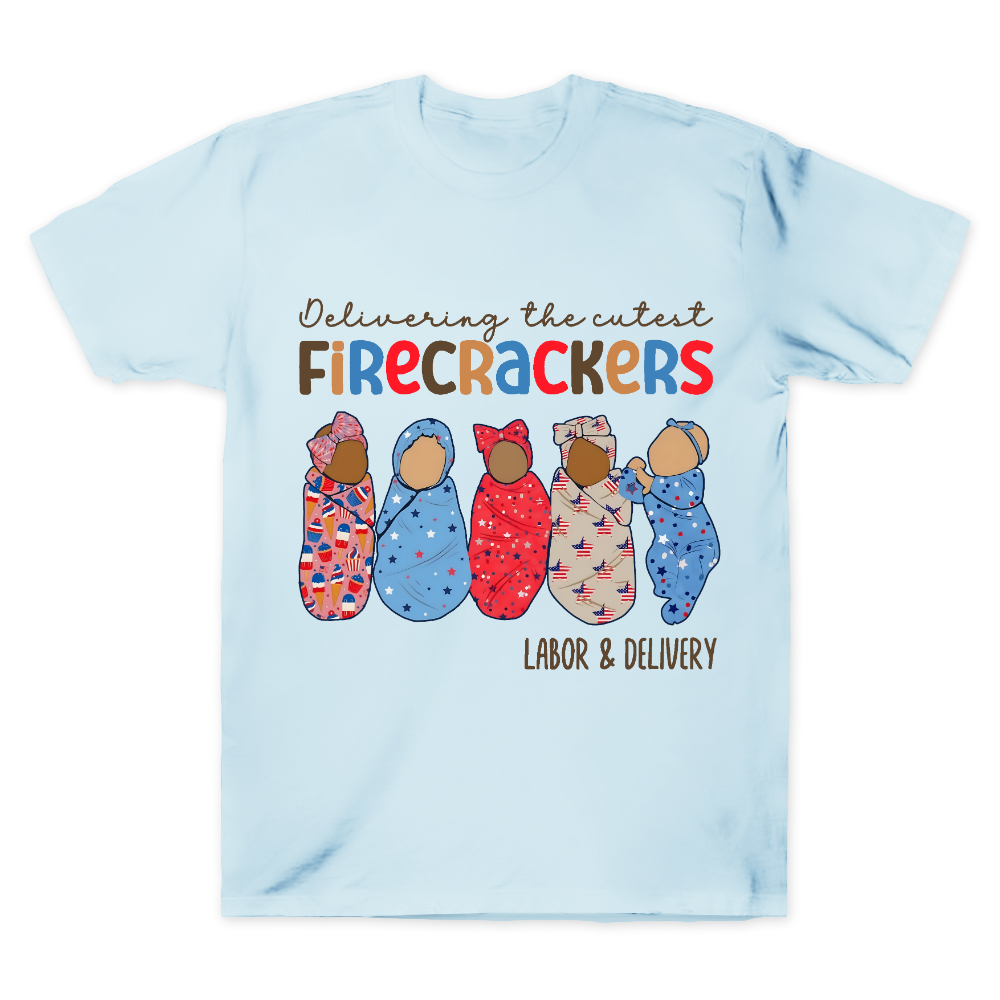 4th Of July Labor And Delivery Cotton Doctor T-shirt