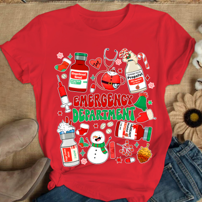 Emergency Department Cotton Nurse T-shirt