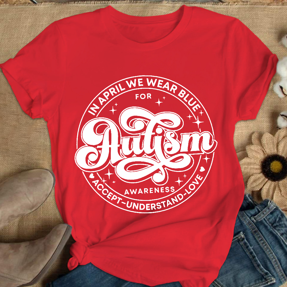 Autism Awareness Accept Understand Love Cotton Nurse T-shirt