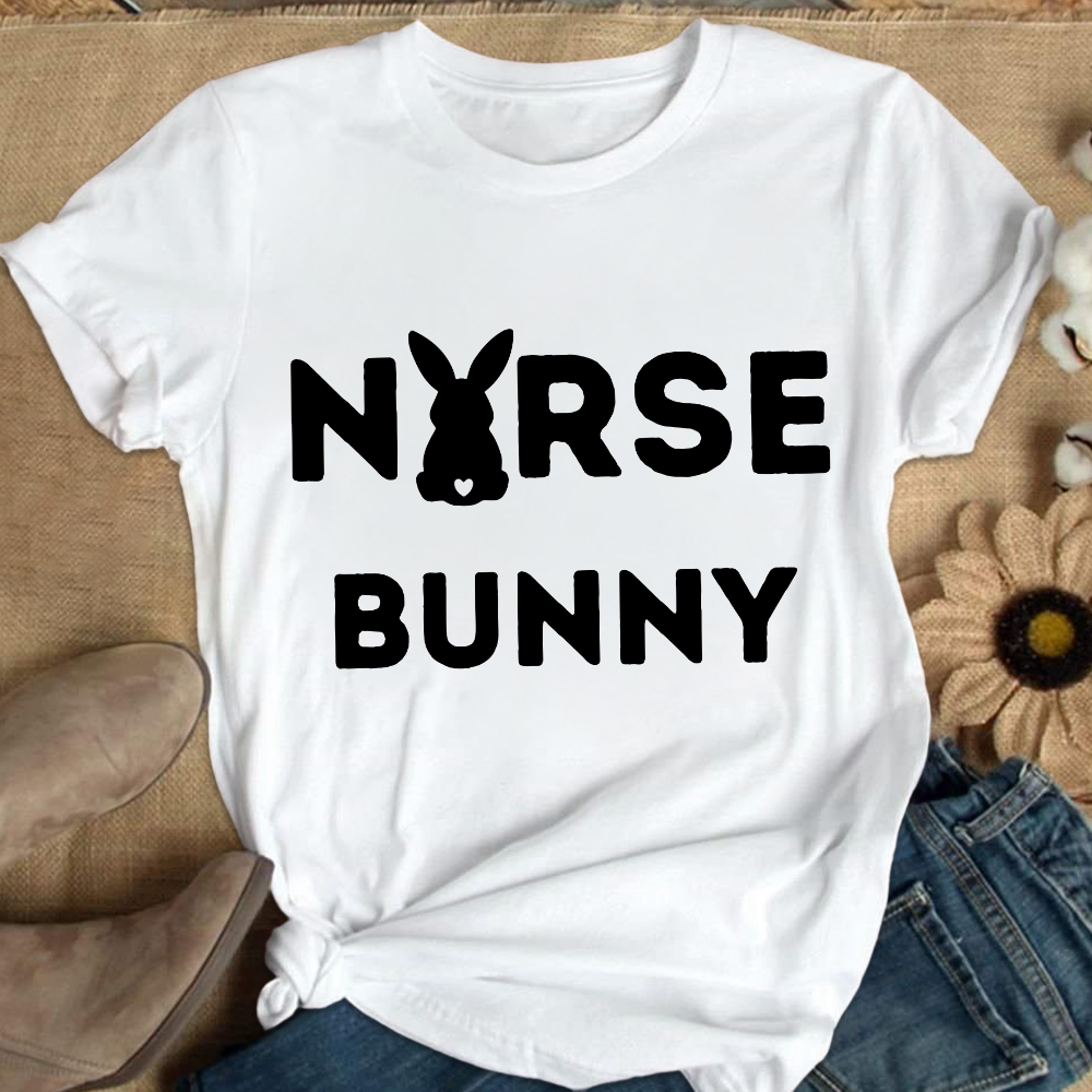 Nurse Bunny Cotton Nurse T-shirt