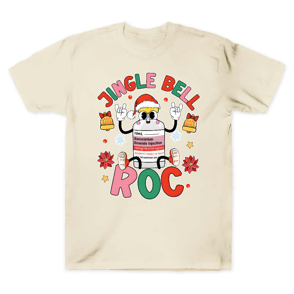 Jingle Bell Roc Funny Cotton Doctor T-shirt