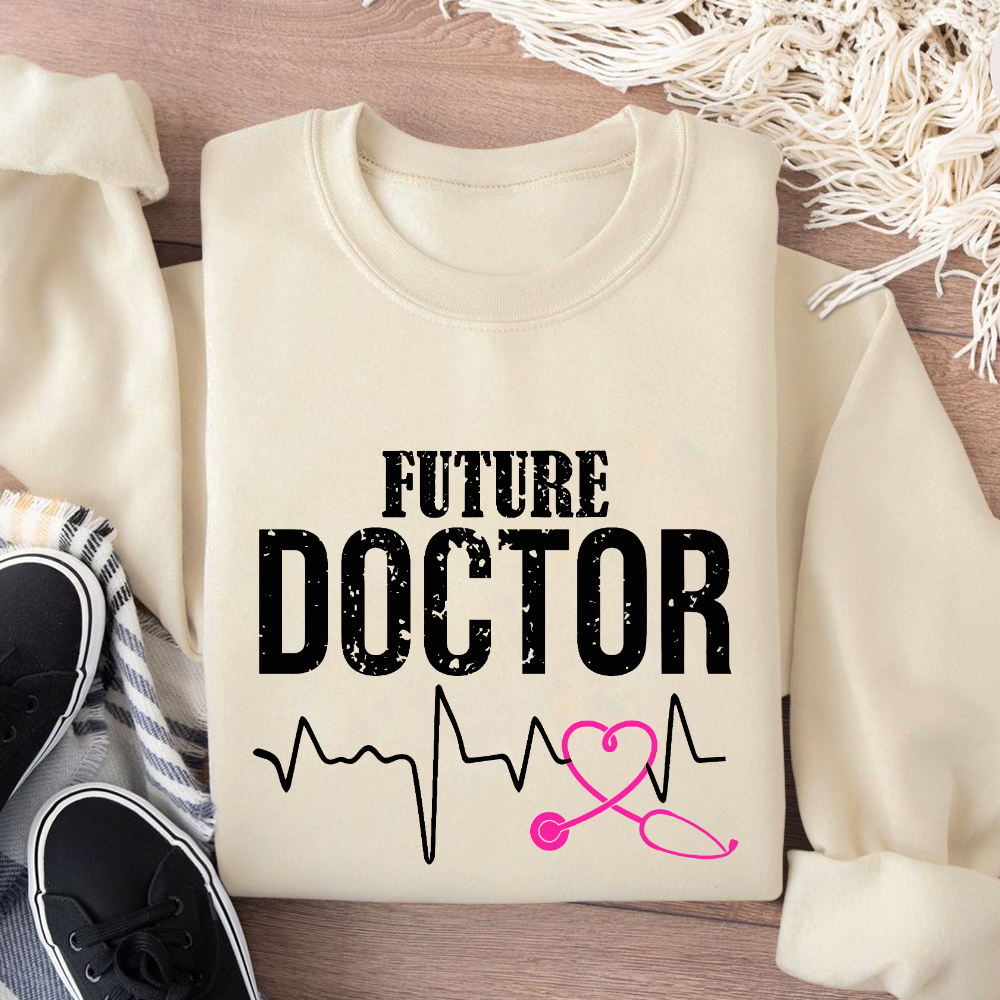 Future Doctor Cotton Pullover Sweatshirt