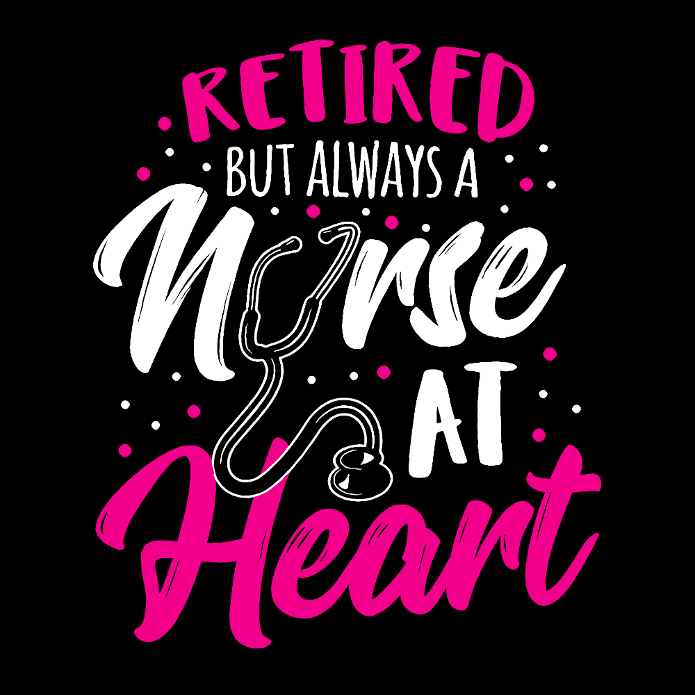 Retired But Always A Nurse At Heart Cotton Pullover Sweatshirt