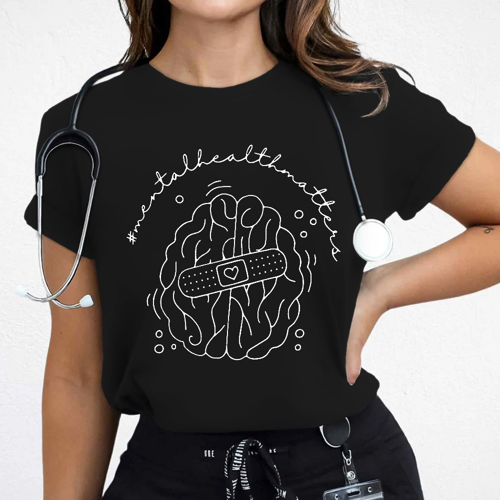 Mental Health Matter Cotton Nurse T-shirt