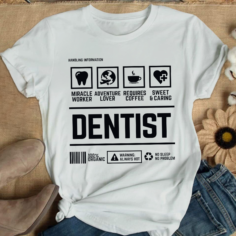 Dentist's Notes Cotton Nurse T-shirt