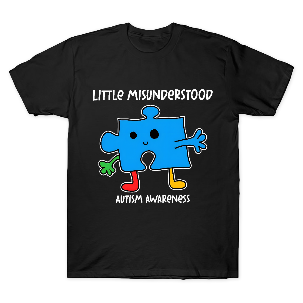 Little Misunderstood Puzzle Autism Awareness Cotton Doctor T-shirt