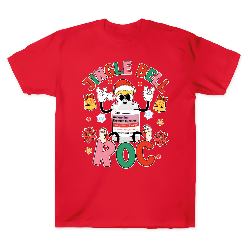 Jingle Bell Roc Funny Cotton Doctor T-shirt