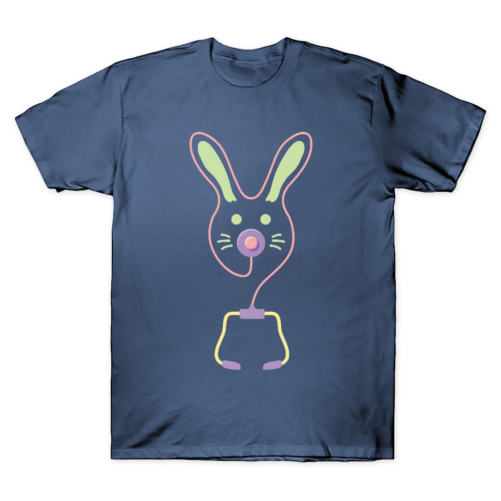 Easter Bunny Medical Tools For Nurse Or Doctor Cotton Doctor T-shirt