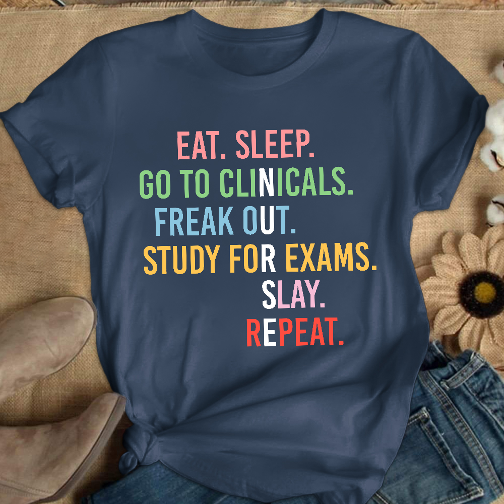 Nursing School Student Future Nurse Rn Cotton Nurse T-shirt