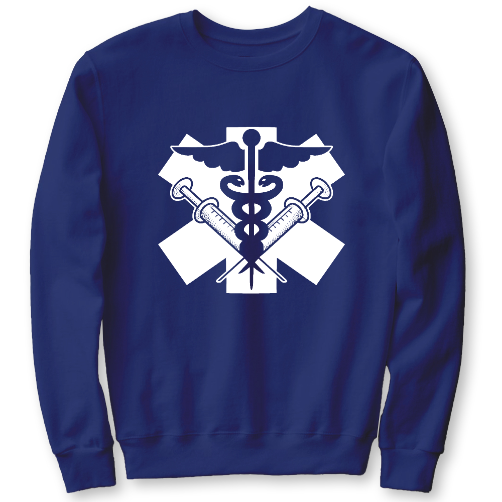 Physician Symbol Doctor Nurse Cotton Pullover Sweatshirt