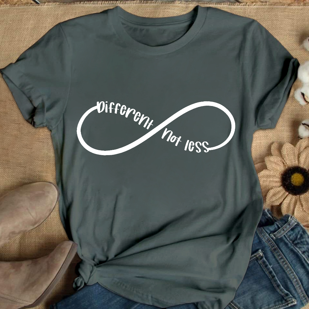 Different Not Less Autism Awareness Cotton Nurse T-shirt