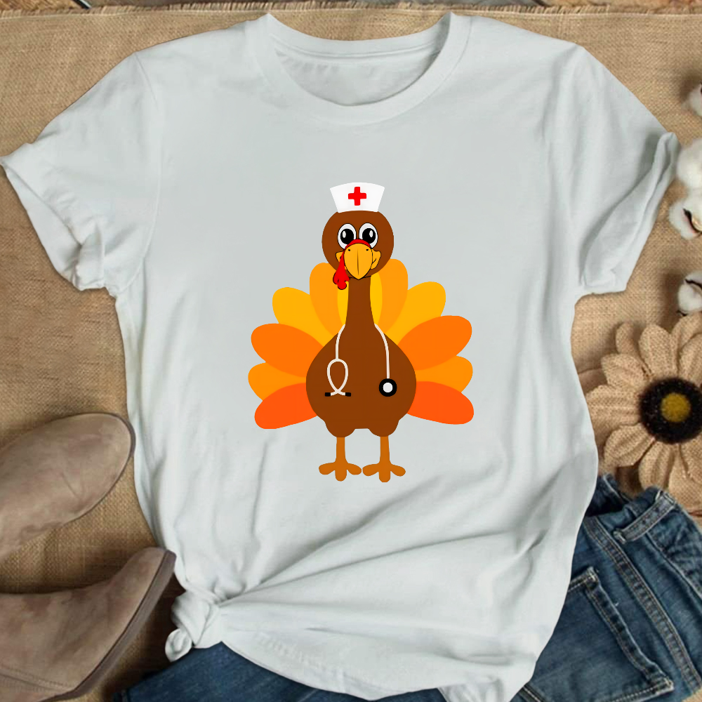 Nurse Turkey Cotton Nurse T-shirt