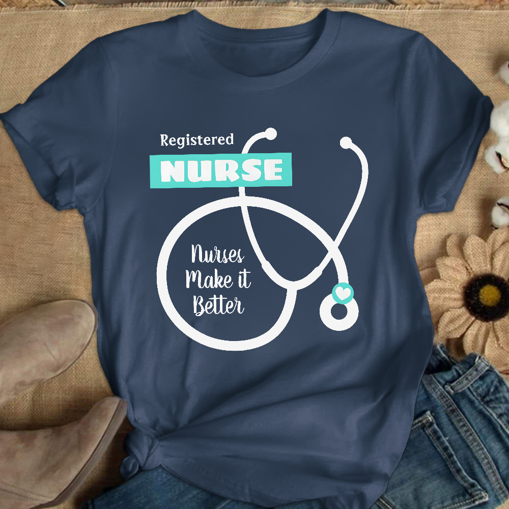 Cute RN Nursing Cotton Nurse T-shirt