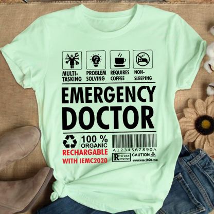 Emergency Doctor's Manual Cotton Nurse T-shirt