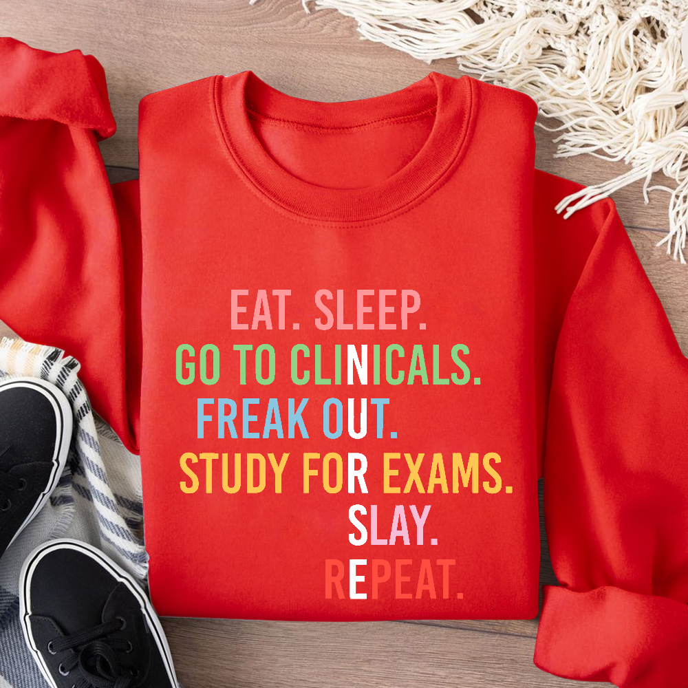 Nursing School Student Future Nurse Rn Cotton Pullover Sweatshirt