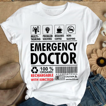 Emergency Doctor's Manual Cotton Nurse T-shirt