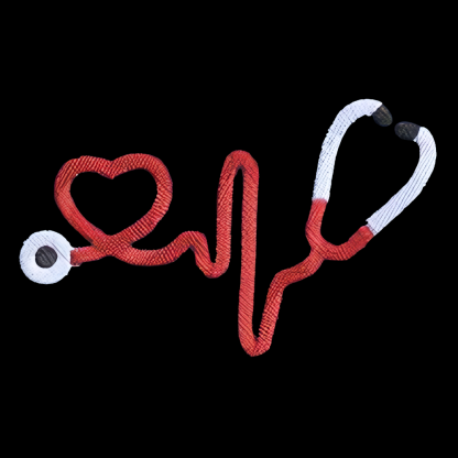 Personalized Registered Nurse Stethoscope Embroidered Crew Neck Sweatshirt