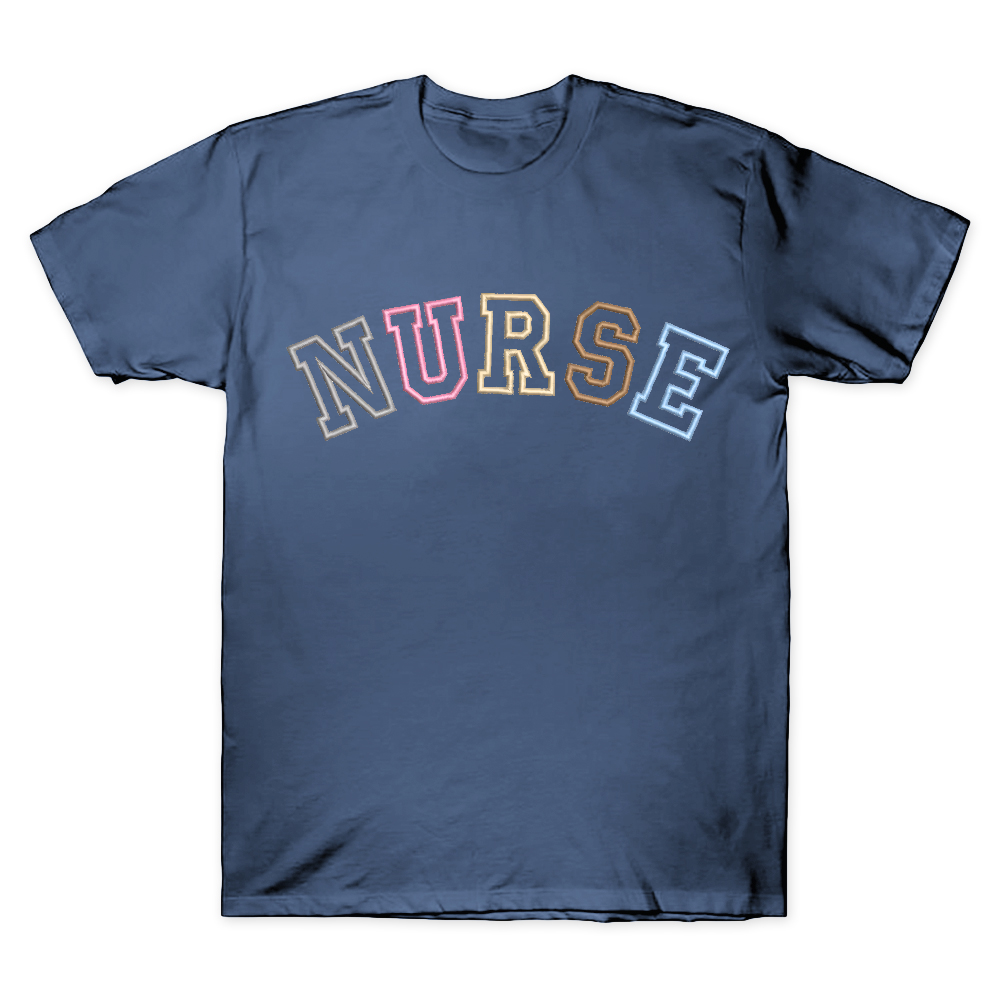 Embroidered Nurse Cotton Doctor T-shirt