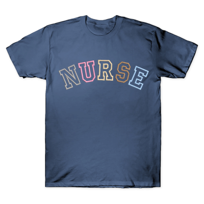 Embroidered Nurse Cotton Doctor T-shirt