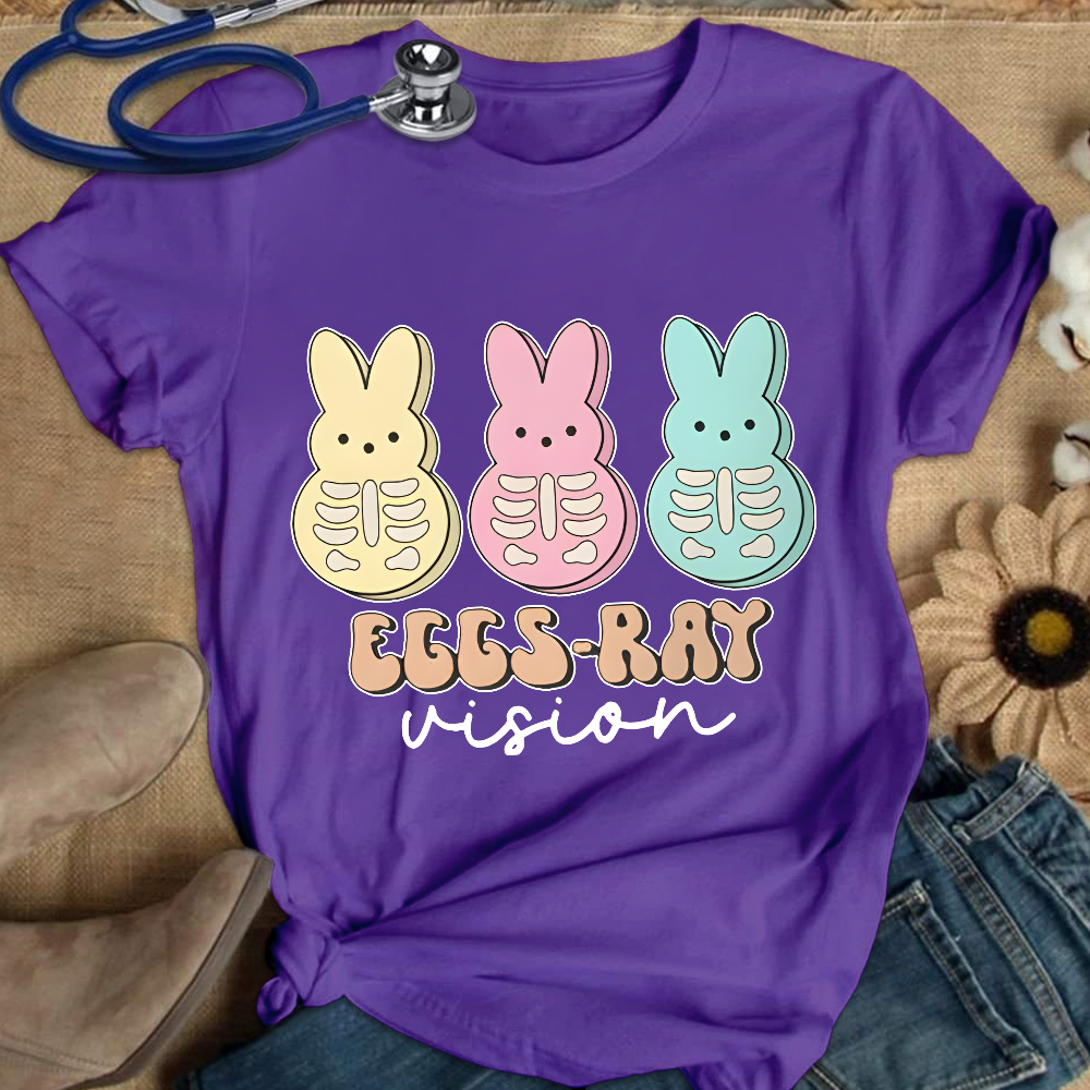 Eggs Ray Vision Radiology Cotton Nurse T-shirt