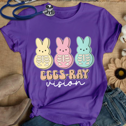 Eggs Ray Vision Radiology Cotton Nurse T-shirt