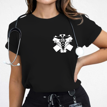 Physician Symbol Doctor Nurse Cotton Nurse T-shirt