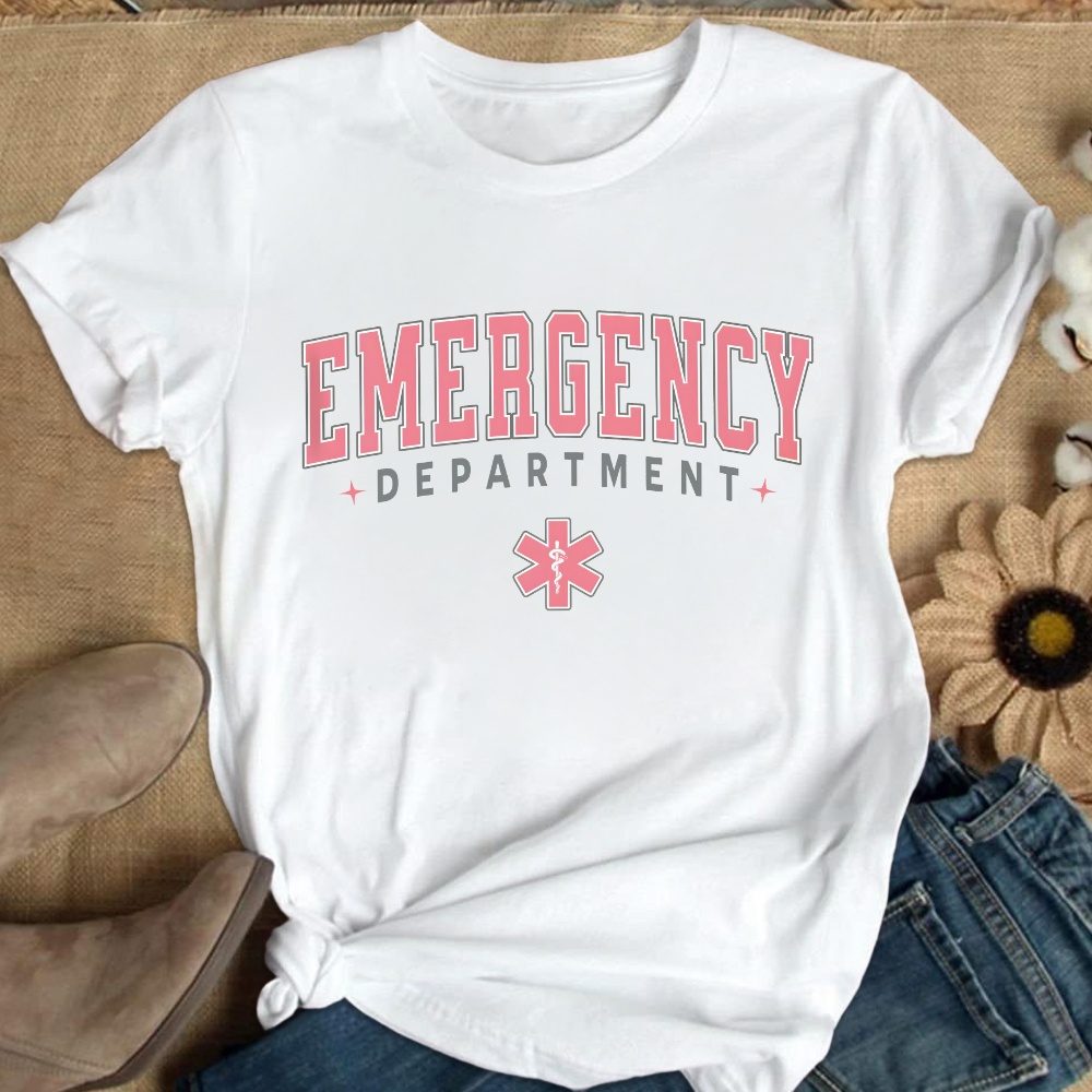 ER Nurse Crewneck Cotton Nurse T-shirt