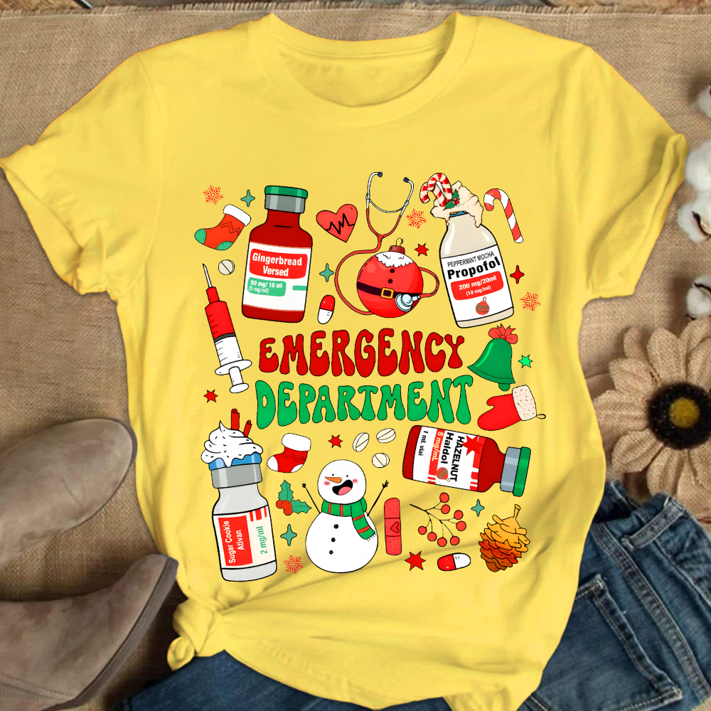 Emergency Department Cotton Nurse T-shirt