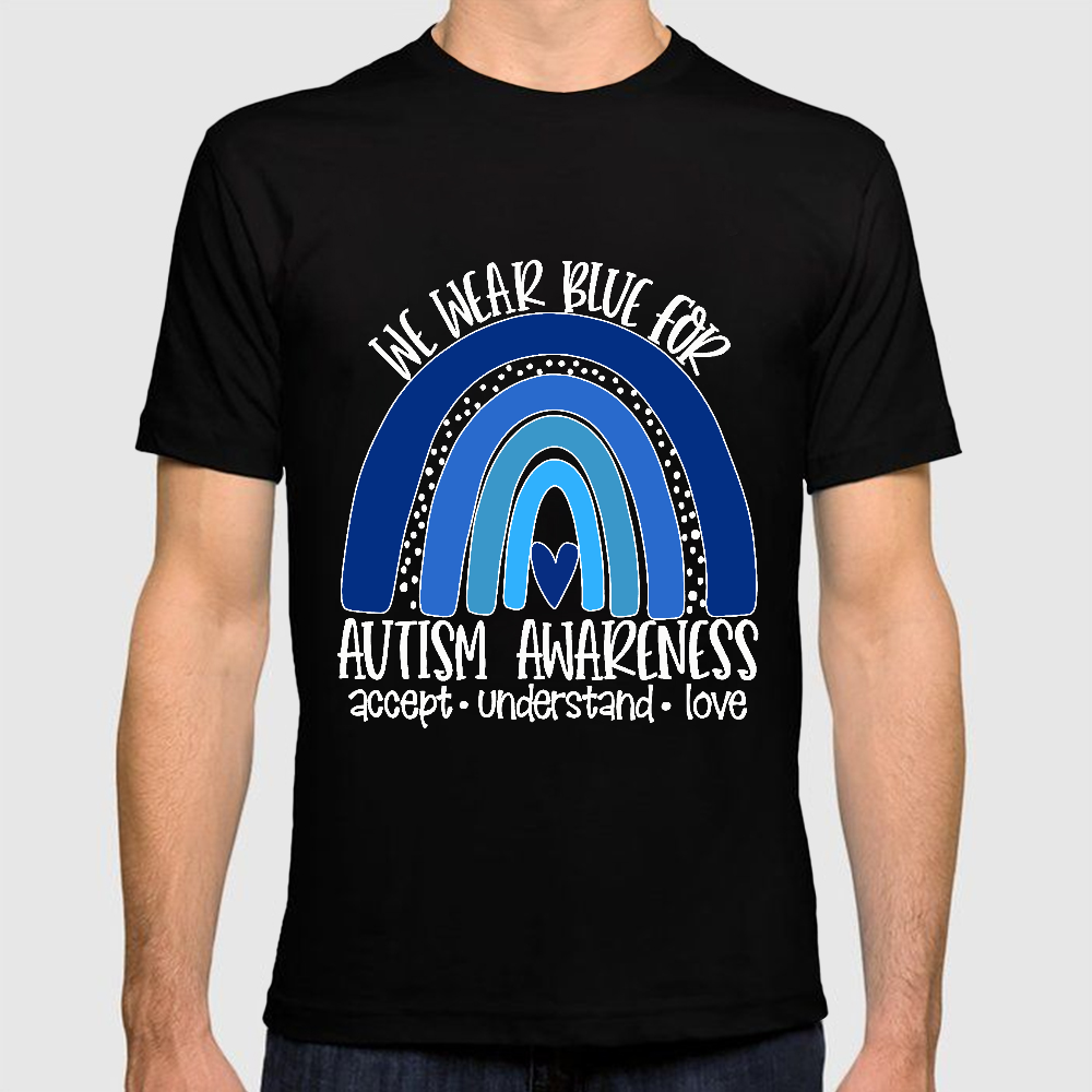 We Wear Blue For Autism Awareness Cotton Doctor T-shirt