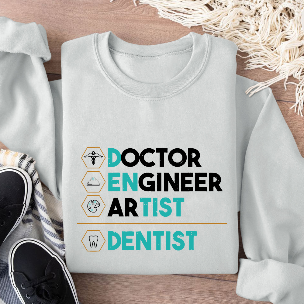 Doctor Engineer Artist Dentist Cotton Pullover Sweatshirt
