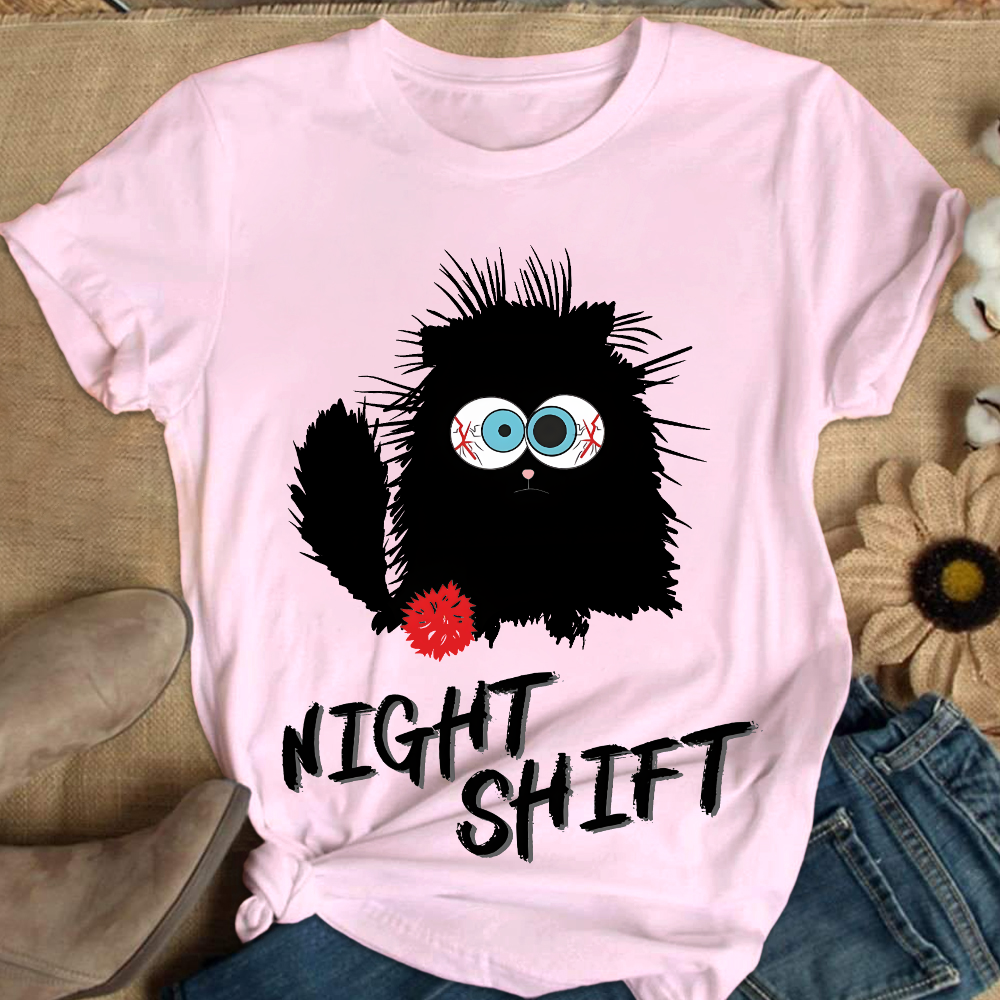 Night Shift Is Tough Cotton Nurse T-shirt