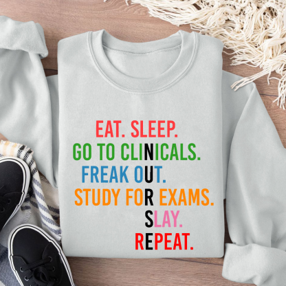 Nursing School Student Future Nurse Rn Cotton Pullover Sweatshirt